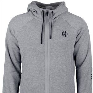 adidas Mens Harden Shooter Hoodie Drawstring - Grey
